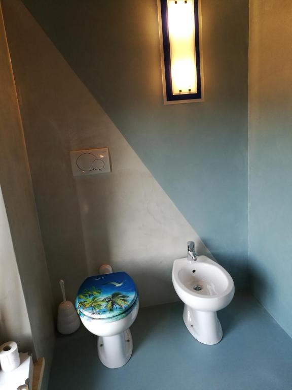 Koupelna v ubytování B&B L'Upupa