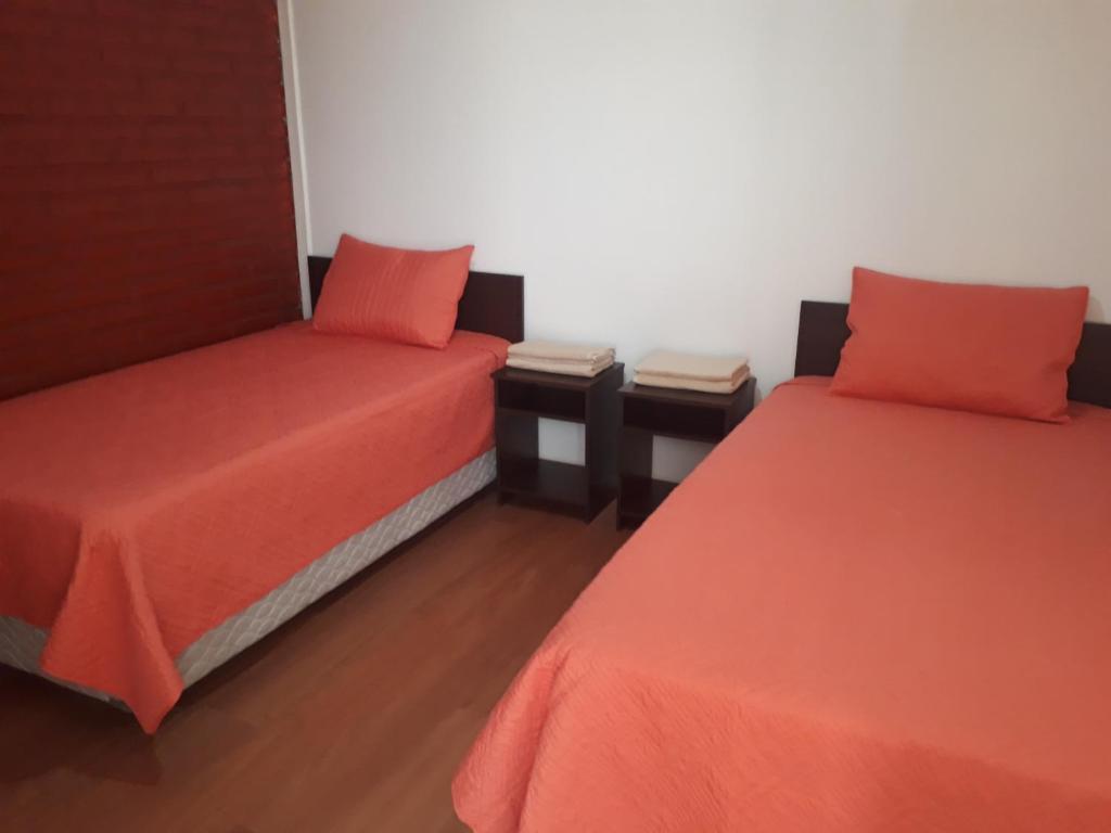 Postel nebo postele na pokoji v ubytování Hostal Alessandri