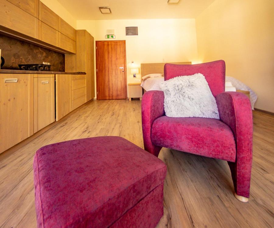 A kitchen or kitchenette at Apartmány Tatry