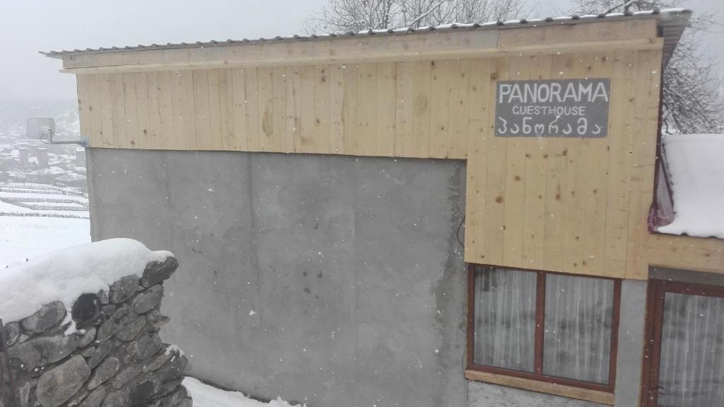 Panorama Guesthouse v zimě
