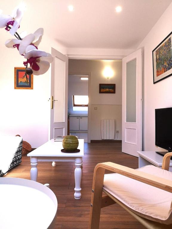 TV a/nebo společenská místnost v ubytování Apartamento en Centro Historico de San Lorenzo de El Escorial
