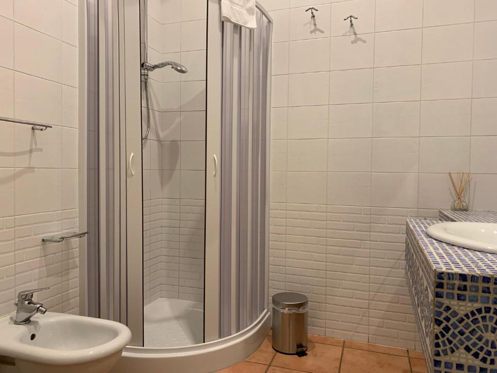 Kúpeľňa v ubytovaní A due passi dal ponte