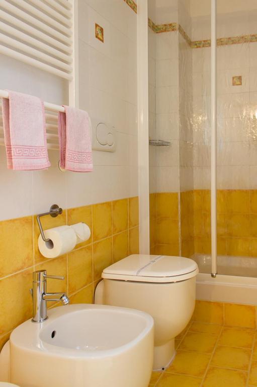 Koupelna v ubytování La Vecchia Cantina