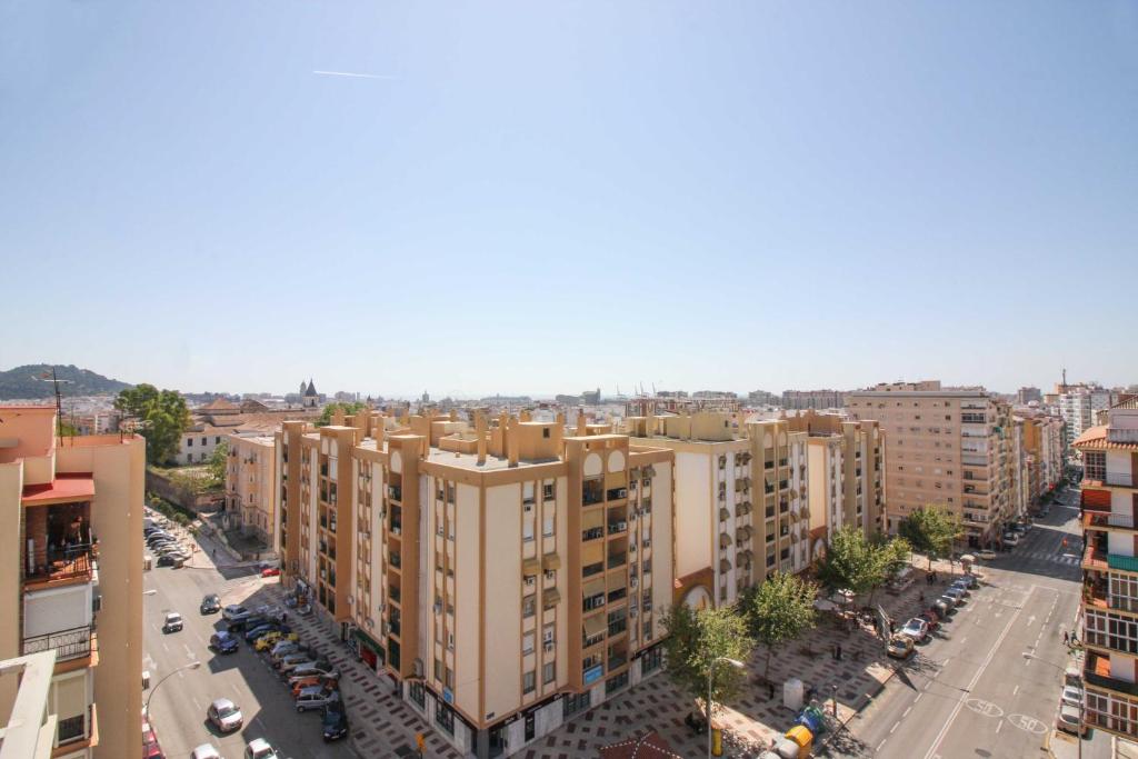 Výhľad na mesto Malaga alebo výhľad na mesto priamo z apartmánu