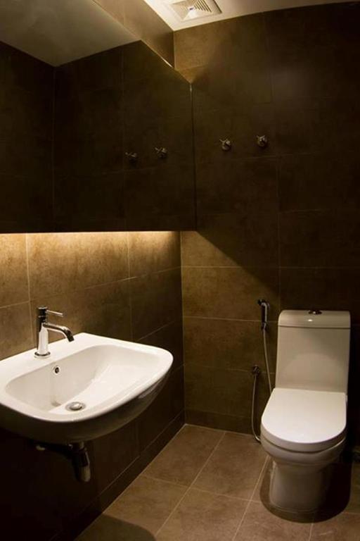 Koupelna v ubytování Mood Hotel