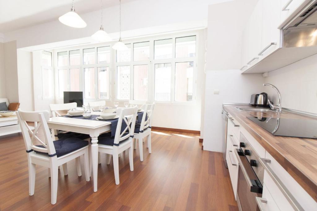 Kuchyňa alebo kuchynka v ubytovaní Malaga Center Flat Comedias Street