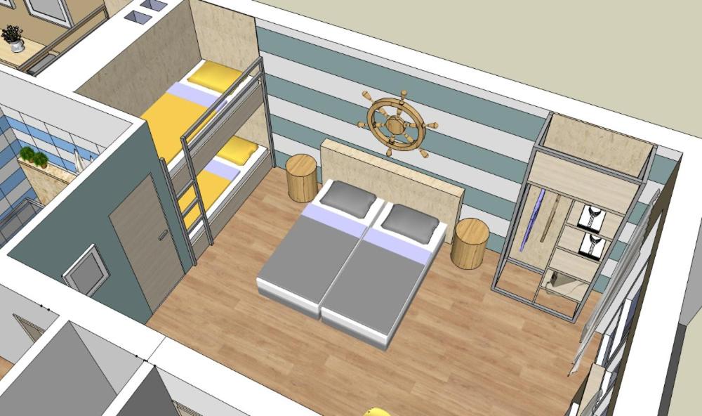 Půdorys ubytování Apartmány Petrov, Baťův kanál