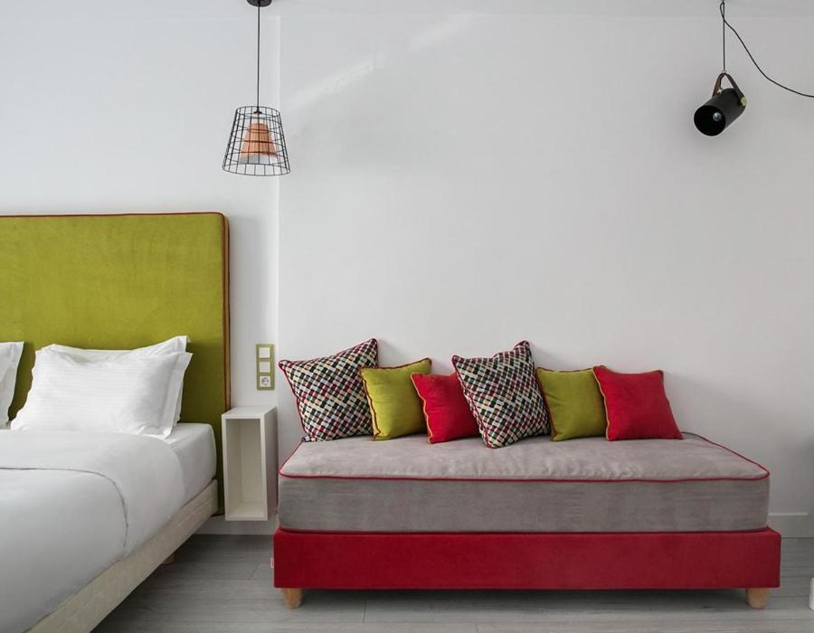 Posteľ alebo postele v izbe v ubytovaní White Bottle Superior Apartments