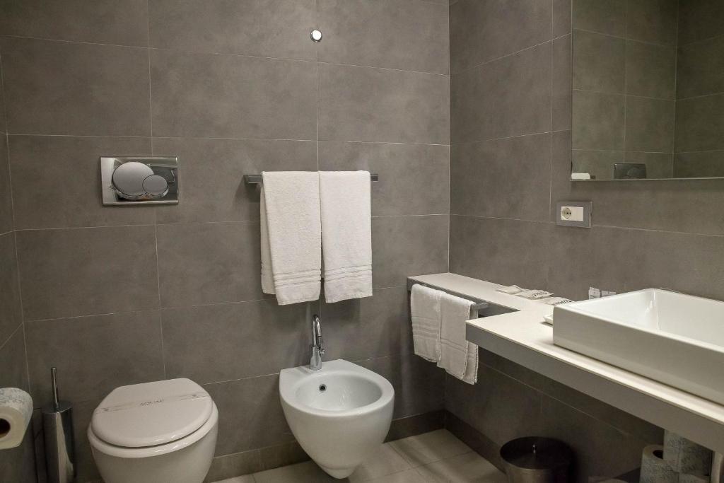 Koupelna v ubytování Lungotevere Suite