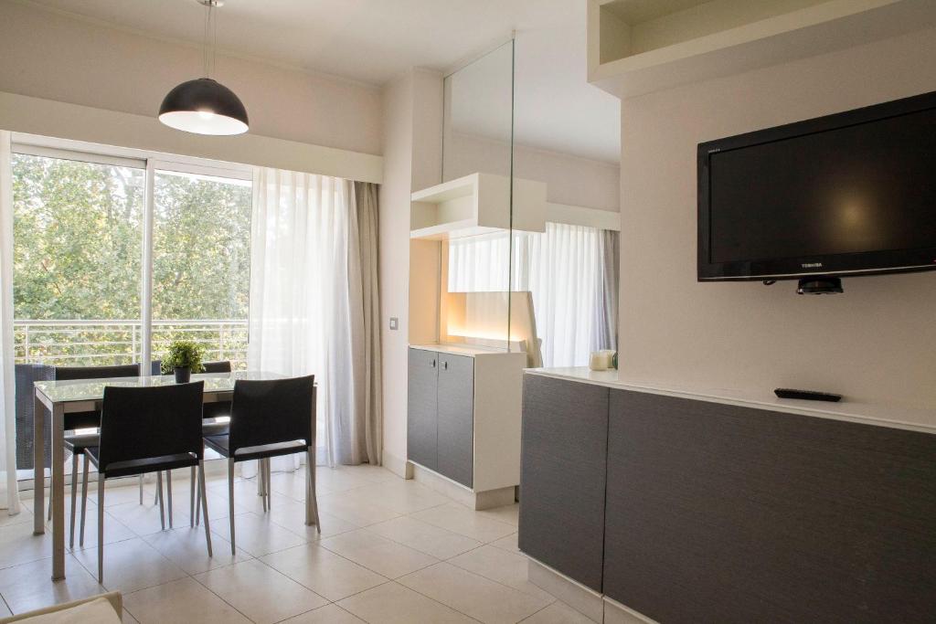 Kuchyň nebo kuchyňský kout v ubytování Lungotevere Suite