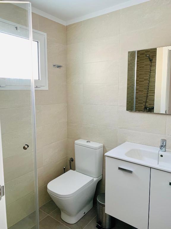 Koupelna v ubytování Apartamentos Zalabar