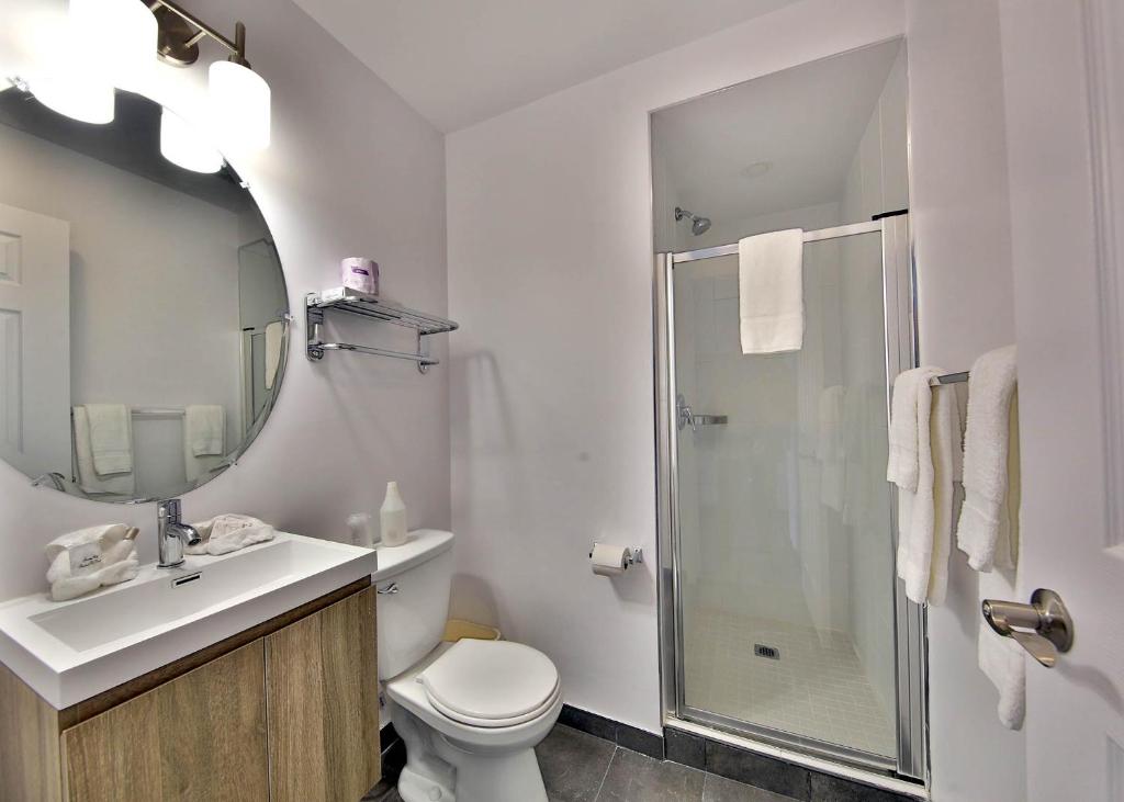 Koupelna v ubytování Hotel Newstar Montréal