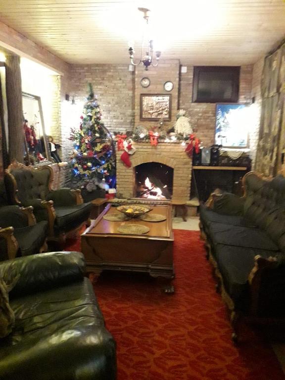 Posezení v ubytování Guest House Temuri
