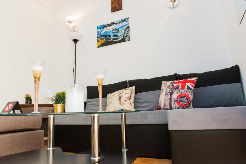 Posezení v ubytování Lianos Apartments Business Class A