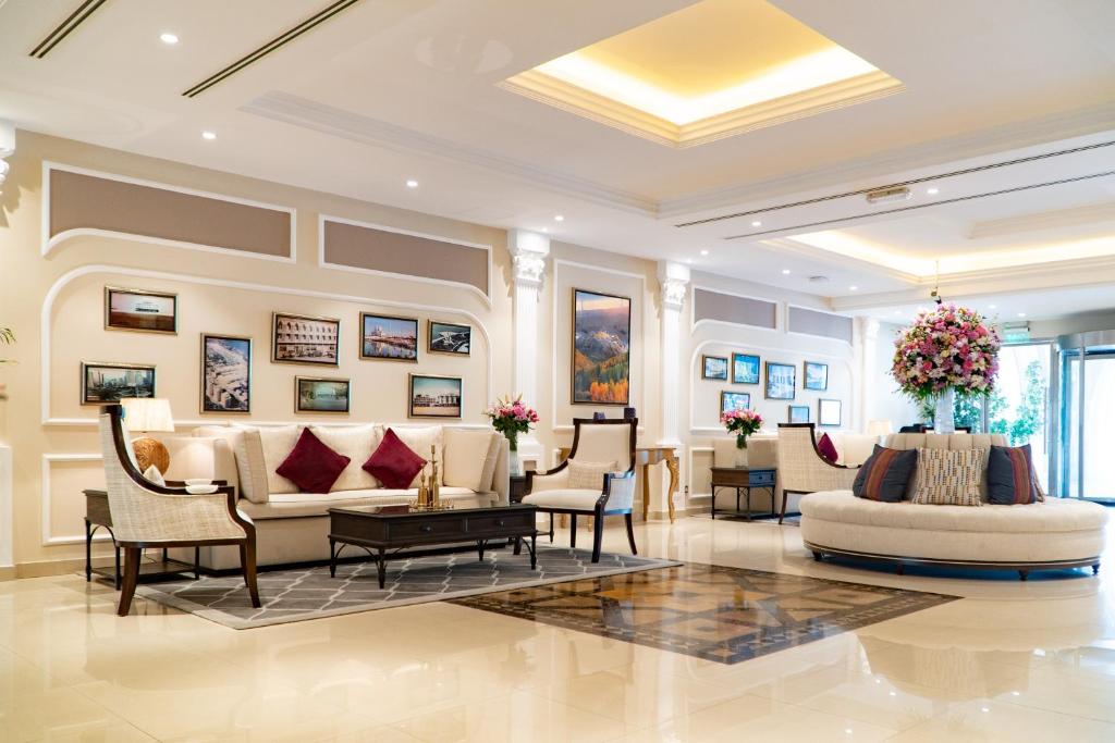 Posezení v ubytování Al Ain Palace Hotel Abu Dhabi