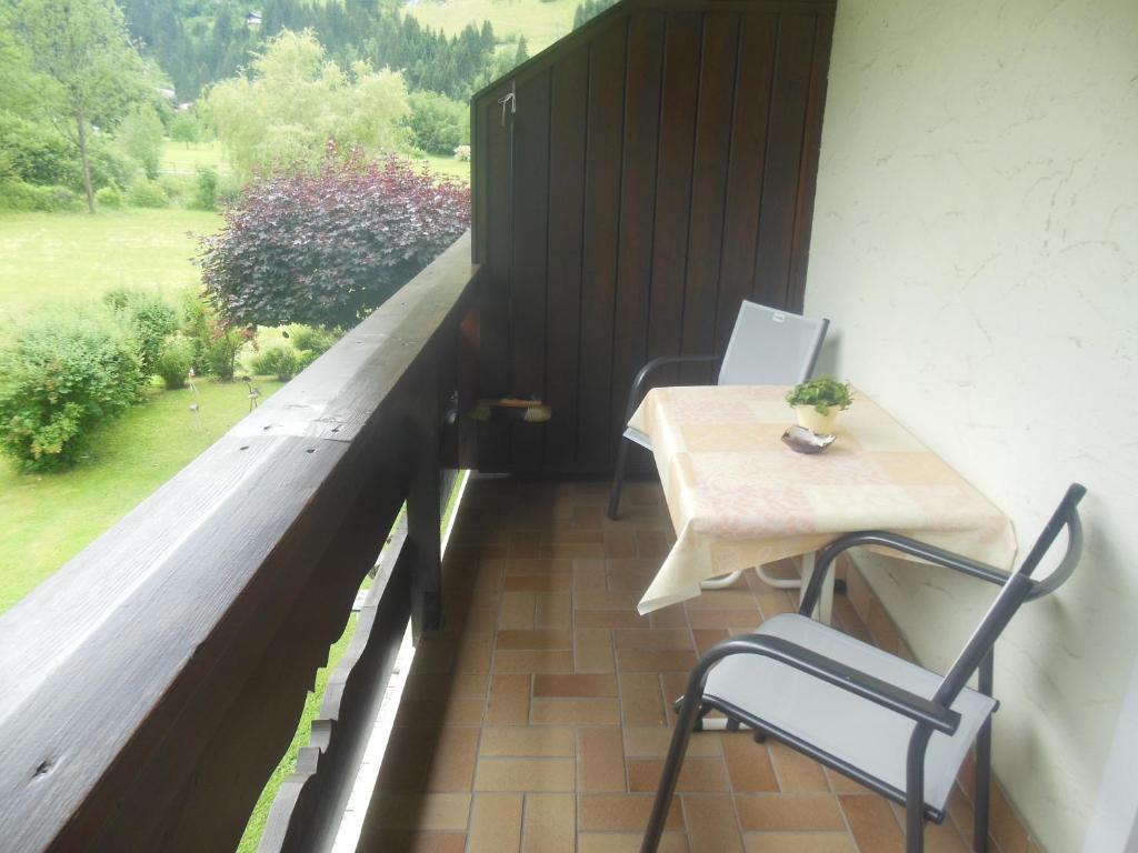 Balkón nebo terasa v ubytování Ferienhaus Moser