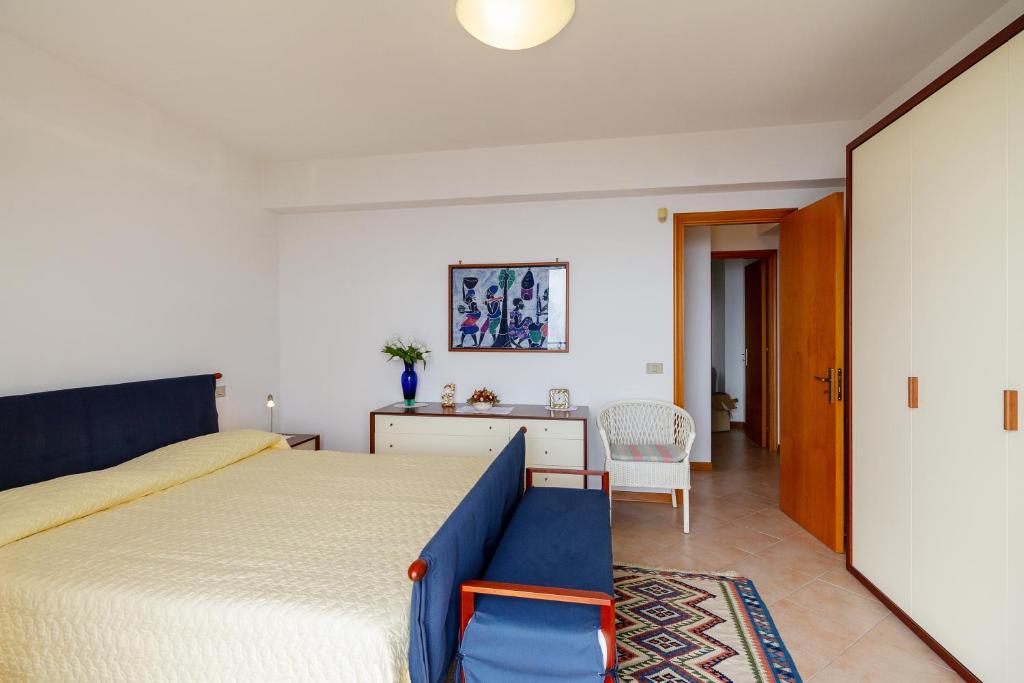 Posteľ alebo postele v izbe v ubytovaní Fontana Vecchia Seaview Apartment