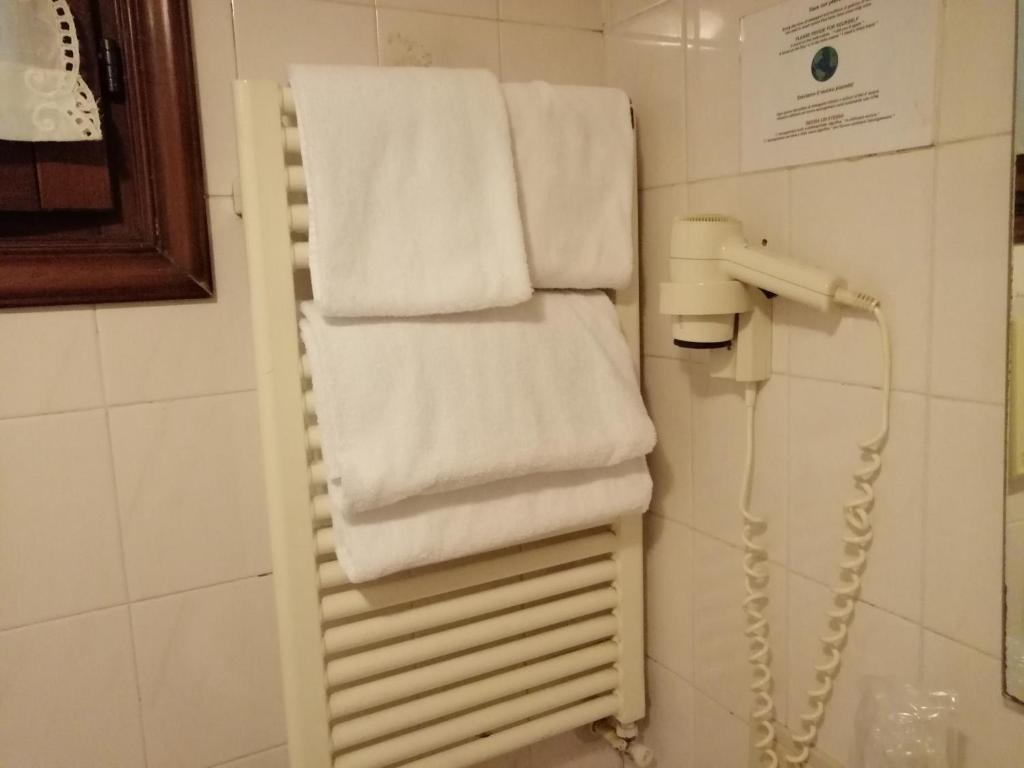 Koupelna v ubytování Hotel Falier