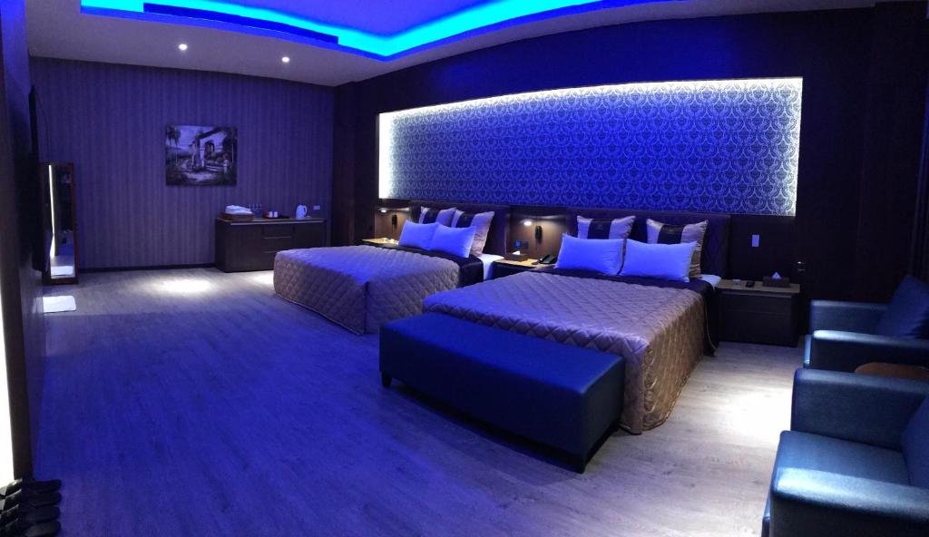 Postel nebo postele na pokoji v ubytování Yinxiang Xihu Motel
