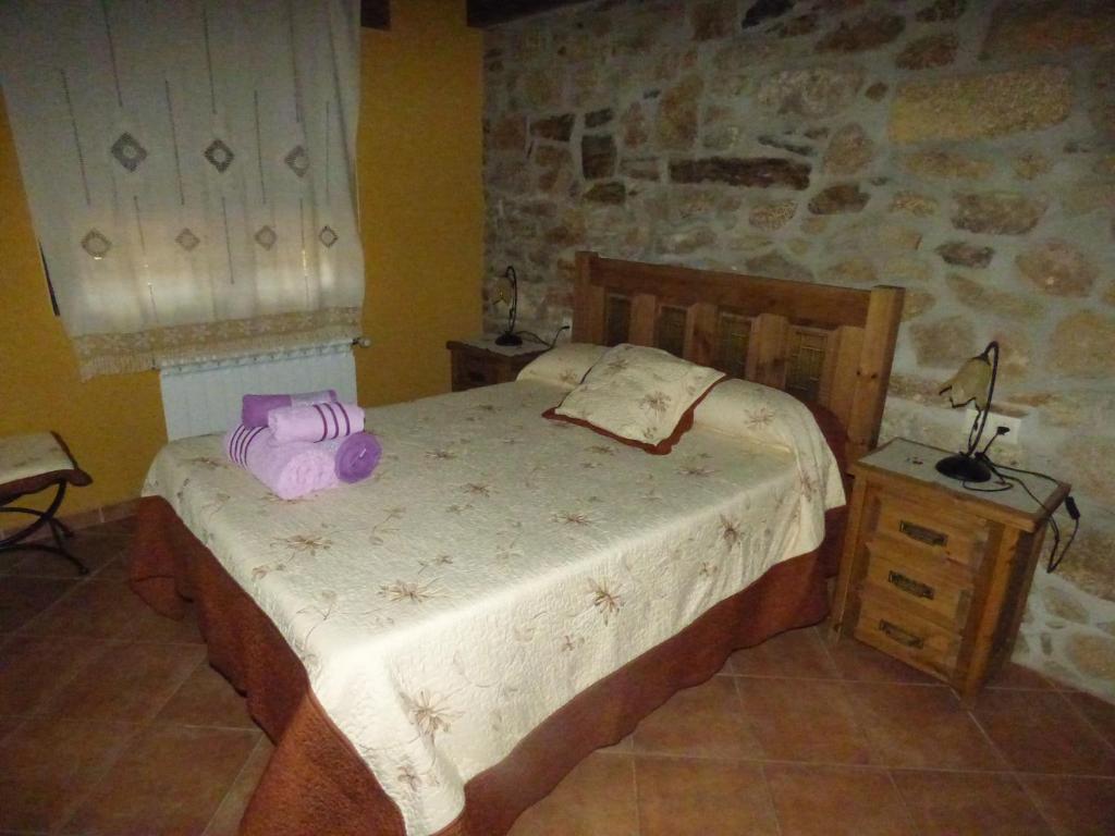 Postel nebo postele na pokoji v ubytování Un Rincón Salmantino