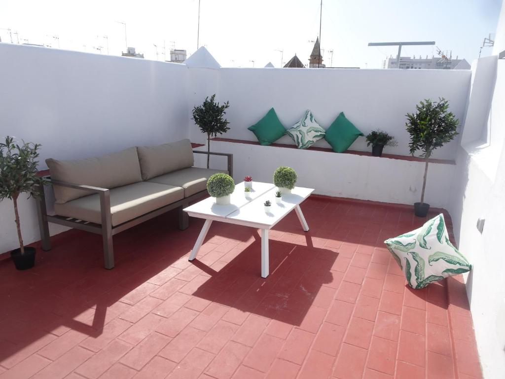 Balkón nebo terasa v ubytování Atico Terraza Cadiz Centro Ascensor Playa de la Caleta