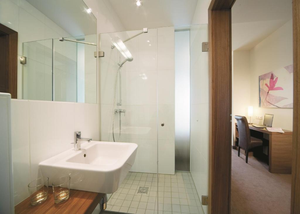 Koupelna v ubytování Hotel Römerstube