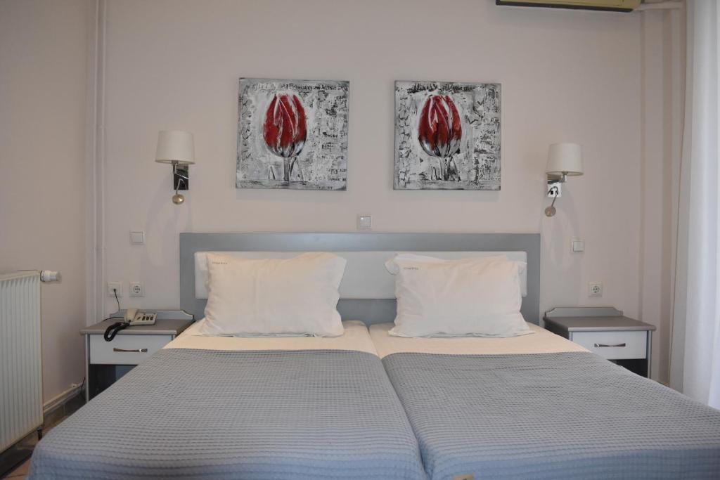 Postel nebo postele na pokoji v ubytování Marinis Boutique Rooms