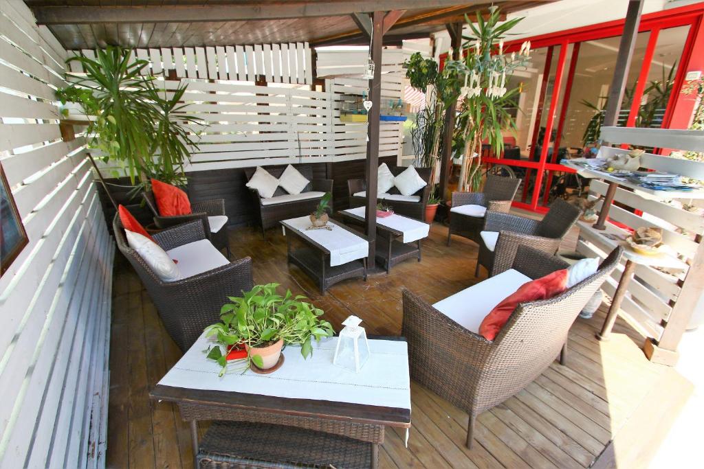 Posezení v ubytování Hotel De Amicis