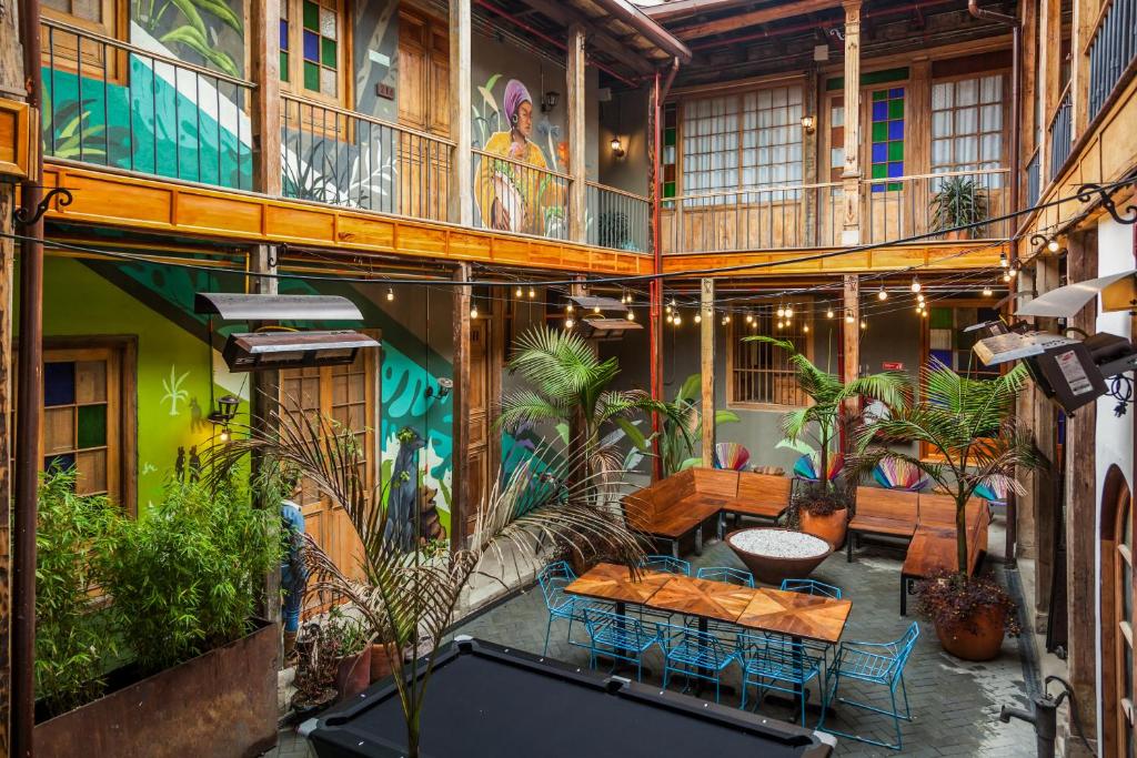 Restaurace v ubytování Socialtel Candelaria Bogotá