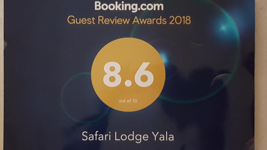 Certifikát, hodnocení, plakát nebo jiný dokument vystavený v ubytování Safari Lodge Yala