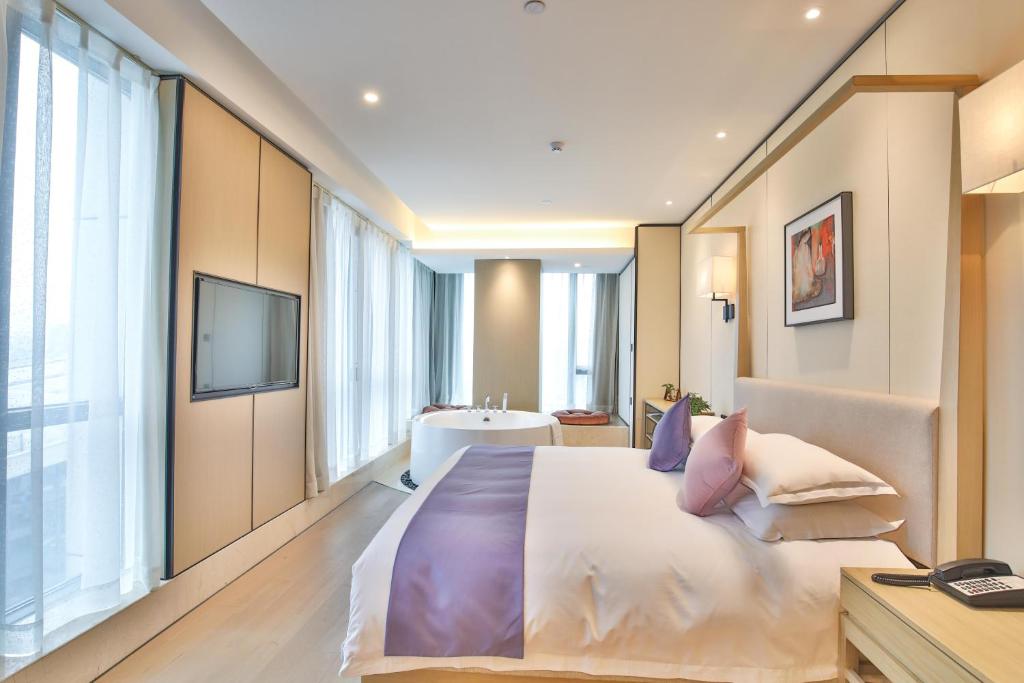 SSAW Boutique Hotel Wenzhou Jiushan Lake - Chambre King Avec Bain Spa