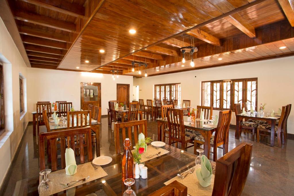 Restaurace v ubytování Spices Lap, Thekkady