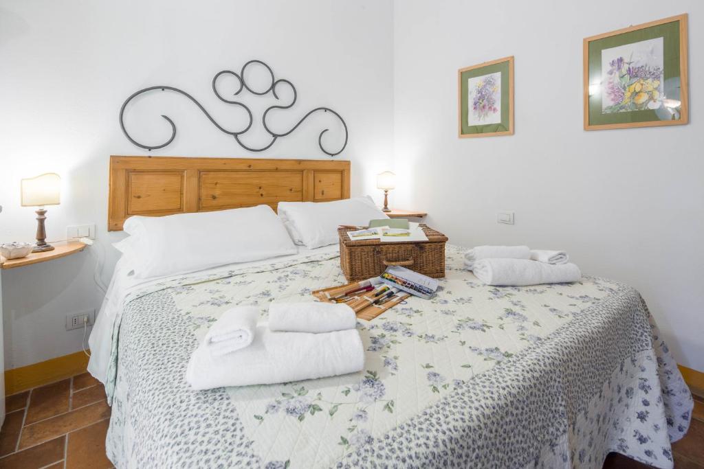 Postel nebo postele na pokoji v ubytování Ancora del Chianti
