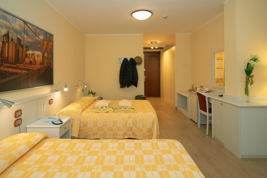 Postel nebo postele na pokoji v ubytování Hotel Terme Vena D'Oro