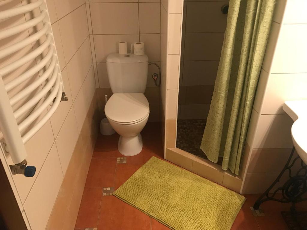 Koupelna v ubytování Hubertówka