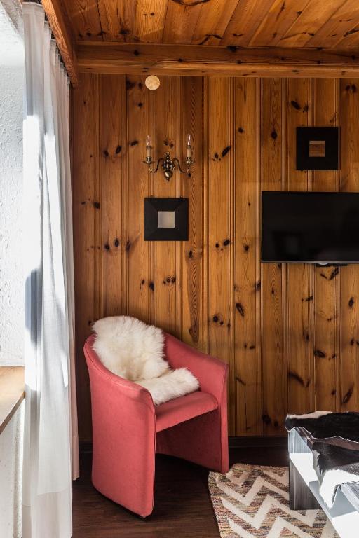 TV a/nebo společenská místnost v ubytování myNest Appartements