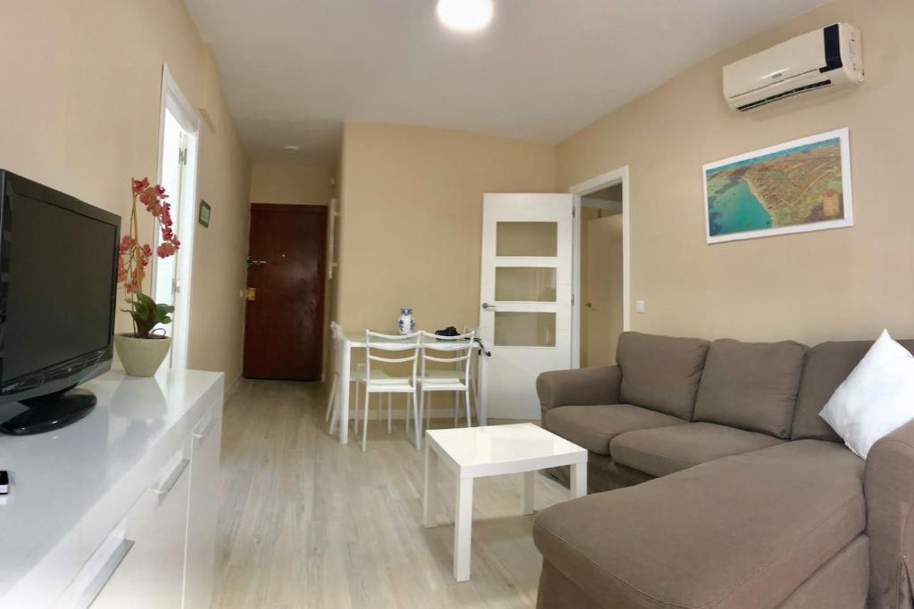 Televízia a/alebo spoločenská miestnosť v ubytovaní El piso de la Calzada