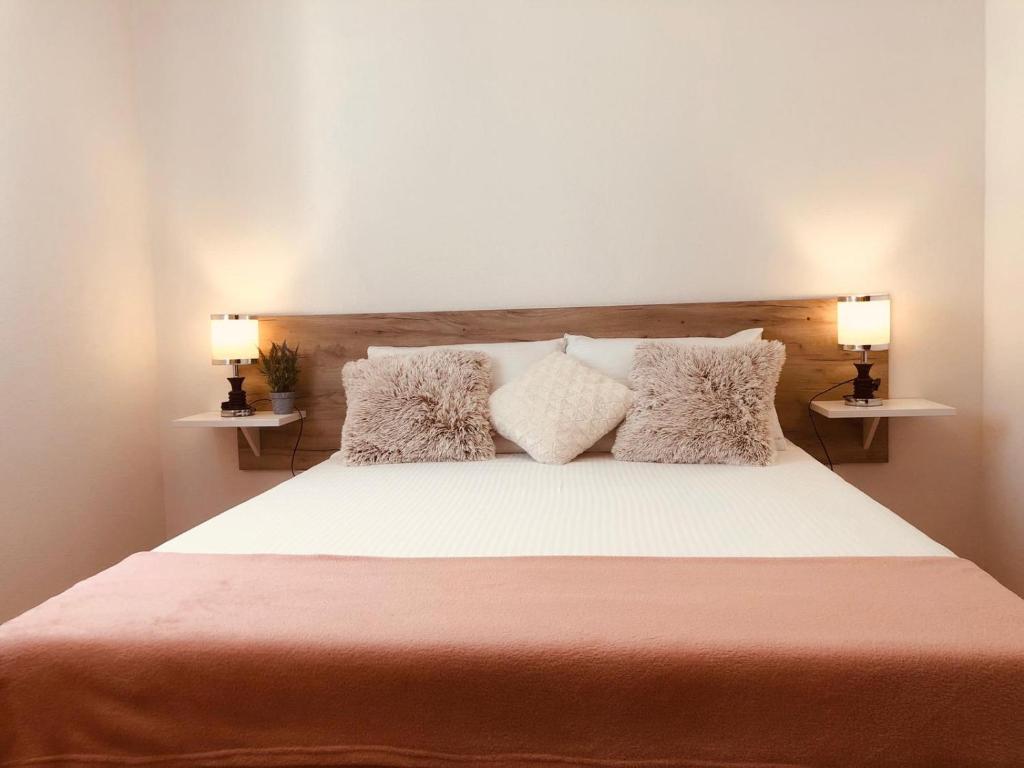 Posteľ alebo postele v izbe v ubytovaní Apartment Golden Fields