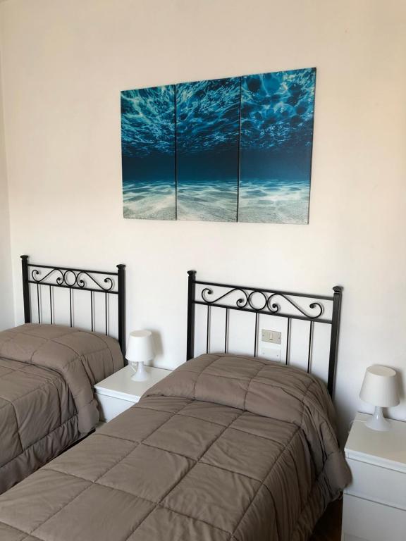 Postel nebo postele na pokoji v ubytování Da Paola
