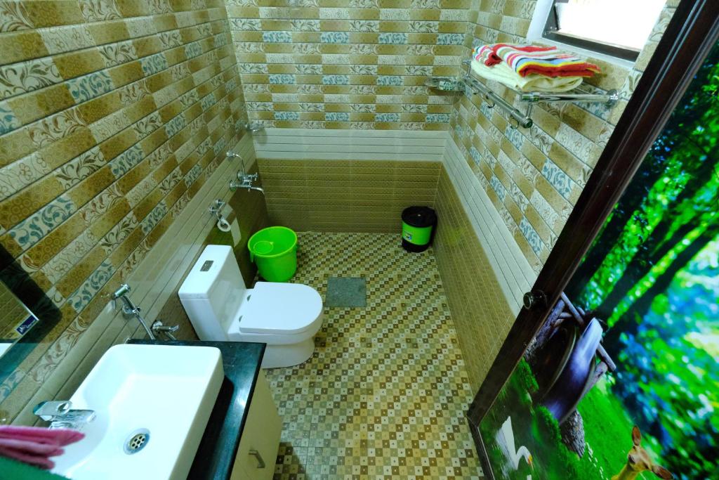 Koupelna v ubytování Marari Lotus Beach Villa