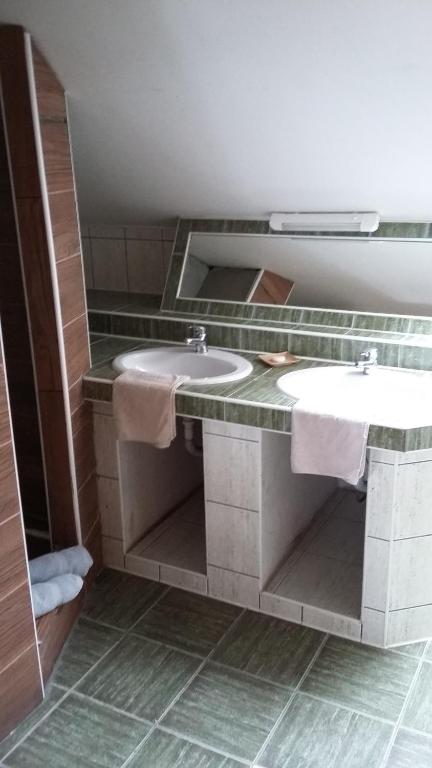Koupelna v ubytování Ubytovanie na briežku