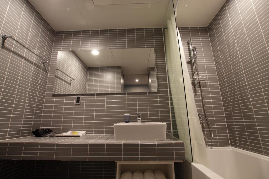 Koupelna v ubytování Mini Hotel 141