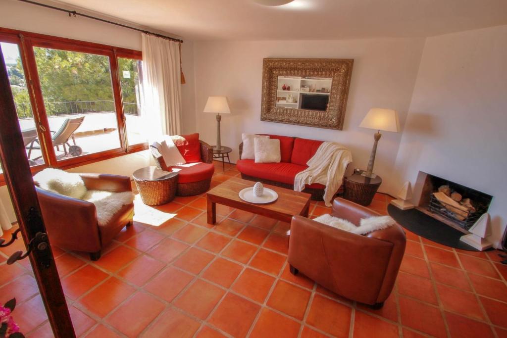 Posezení v ubytování Argentario-4 - sea view villa with private pool in Benissa