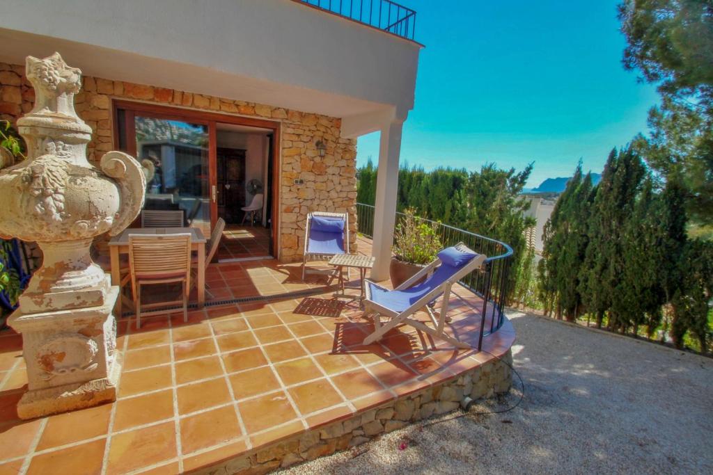 Balkón nebo terasa v ubytování Argentario-4 - sea view villa with private pool in Benissa