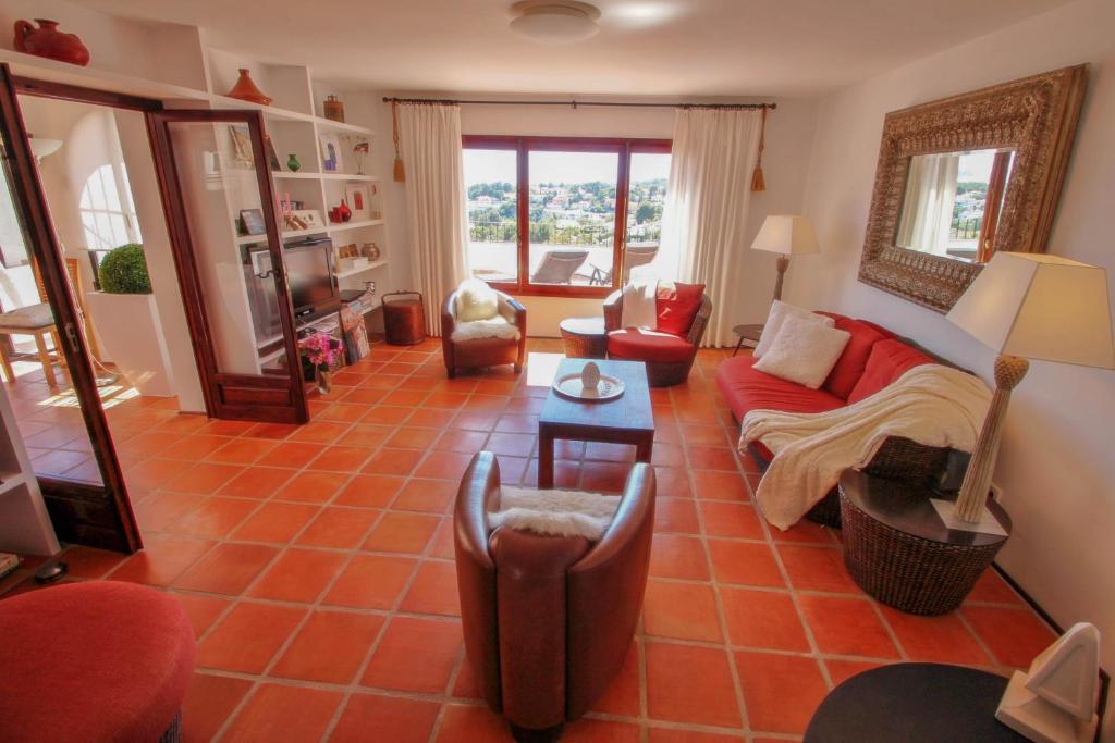 Posezení v ubytování Argentario-4 - sea view villa with private pool in Benissa