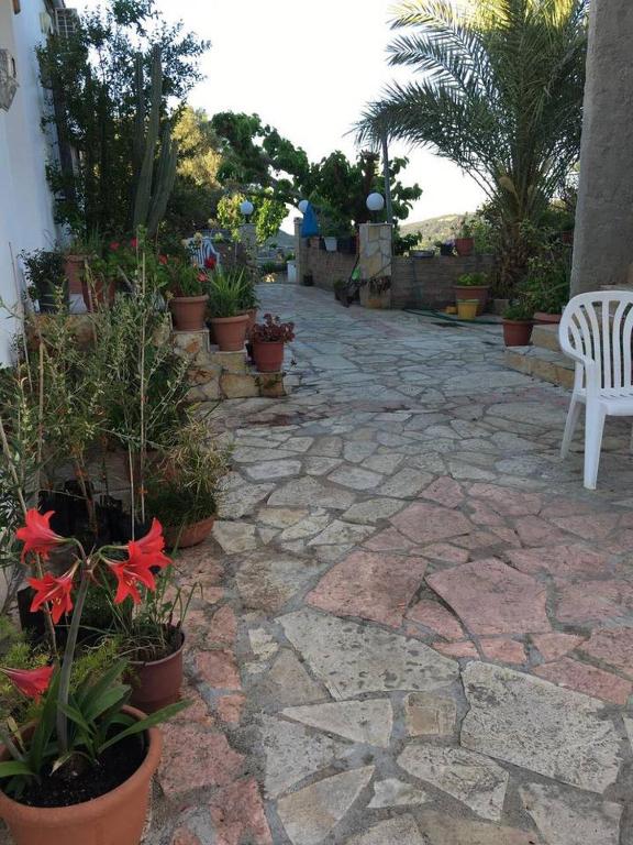 A garden outside House with Sea View close to Platanias