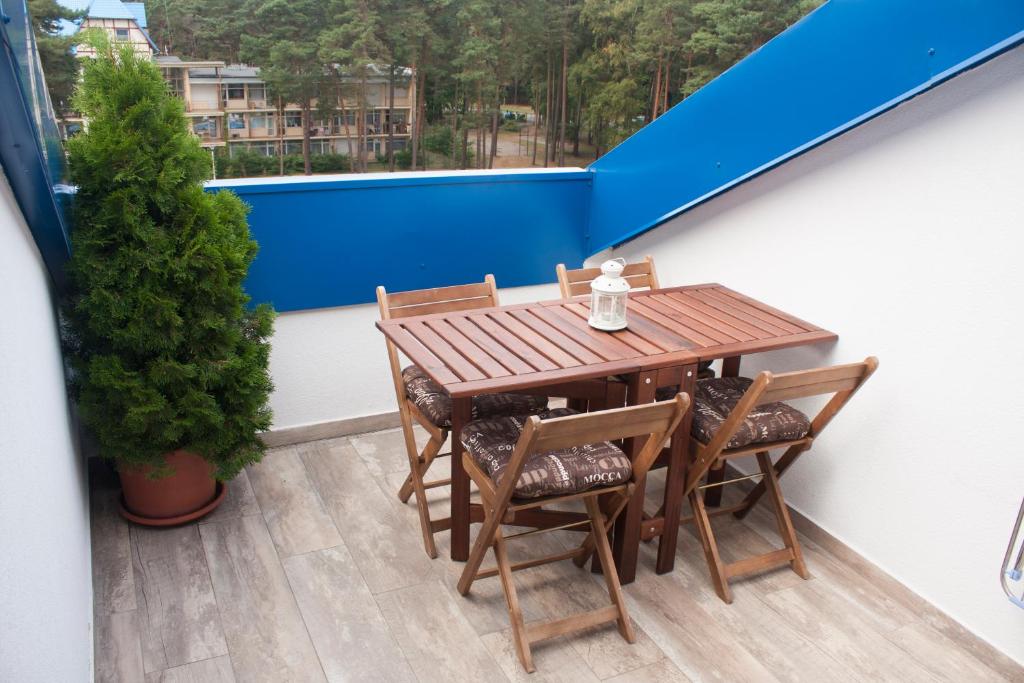 Balkón nebo terasa v ubytování Borówka w Blue Mare