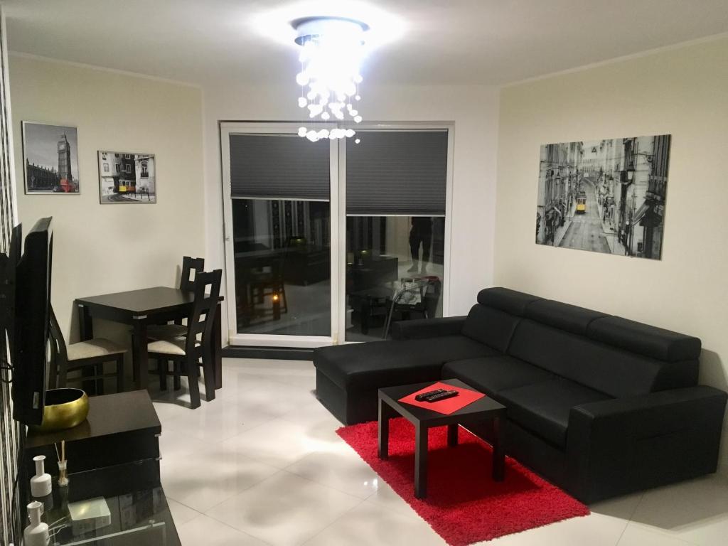 Posezení v ubytování JAB Apartments Bandurskiego Business & Family
