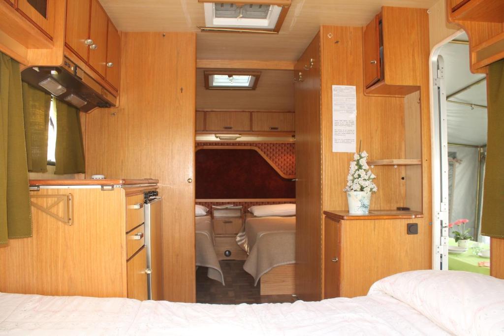 Kuchyň nebo kuchyňský kout v ubytování Camping Parco Capraro