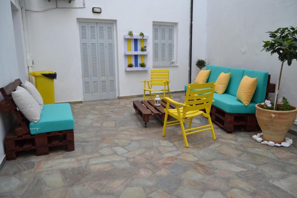 Istumisnurk majutusasutuses Ariadni Rooms & Apartments